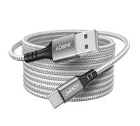 USB C Cable 3M, 3.1A Fast Charge USB A to Type C Cable, Durable Nylon Braided Charger Lead, Compatible with Samsung Galaxy S21 S10 S9 S8 Plus Note 10 9 8, LG V20 G8 G7 and More (Grey)