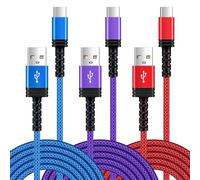 USB C Cable, [3Pack 3FT/0.9M] USB C Charger Cable Fast Charging, Type C Samsung Phone Charger Cable Lead for Samsung Galaxy A16 A15 A14 A13 A56 A55 S25 S24 S23 S22 S21 S20,iPhone 16 15,Huawei,Xiaomi