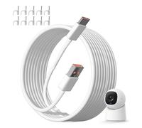 USB C Cable 5M, Extra Long USB A to USB C Power Extension Cable Compatible with Camera eufy Ring Pan-Tilt CCTV WiFi Security Camera 16.4FT Type C Charging Cables Continuously Charging Cord(White)