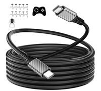 USB C Cable 6M,60W Extra Long Power Extension Cable Type C Fast Charging Cord for iPhone 17 16 Pro Max/MacBook Pro Air/iPad/Eufy Mi Security Cameras/Samsung S26 S25 S24 Ultra S23/Android Laptop,Black