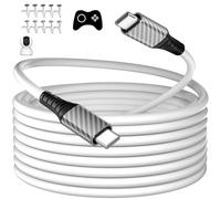 USB C Cable 9M,60W Extra Long Power Extension Cable Type C Fast Charging Cord for iPhone 17 16 Pro Max/MacBook Pro Air/iPad/Eufy Mi Security Cameras/Samsung S26 S25 S24 Ultra S23/Android Laptop,White