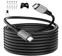 USB C Cable 9M,60W Extra Long Power Extension Cable Type C Fast Charging Cord for iPhone 17 16 Pro Max/MacBook Pro Air/iPad/Eufy Mi Security Cameras/Samsung S26 S25 S24 Ultra S23/Android Laptop,Black