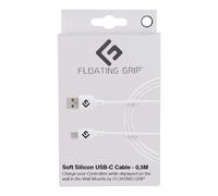 USB-C Cable covered in White soft silicon by FLOATING GRIP (0,5M) (Electronic Ga