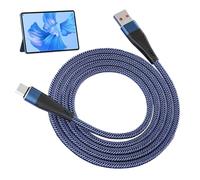 USB C Cable - Fast Charging Cable 120 W 120 cm, Type C Data Line | Nylon Design Performance 10A Transmission 480Mbps Stable Connection Robust Construction Wear-resistant