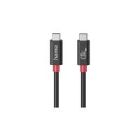 USB-C Cable - HAMA - USB 4.0 Gen4 - 80 Gbit/s - 240W - 1.0m Black