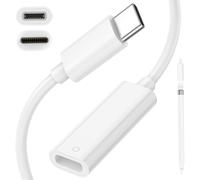 USB C Cable to Apple Pencil Adapter,Type C Cable to iPencil Adapter for apple Pencil 1st Gen iPad 11 10th,Bluetooth Pairing Support,USB-C Charging Adapter Cable for apple Pencil 1st Gen iPad 11 10th