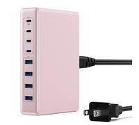 USB C Charger, 200W, GaN III USB C Charger, 8 Ports QC4.0 Fast Charging Station, Hub+PD65W USB C Laptop Charger, Compatible with MacBook Pro/Air, Dell