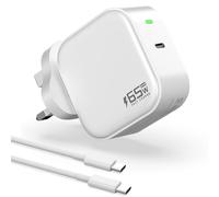 USB C Charger 65W Plug Fast GaN Charger Compatible with MacBook Pro/Air, iPhone 17 Pro/Air/17/16/15, iPad Air/Mini, Galaxy S25/S24/S23, Pixel 9 Travel Adapter With USB C Cable 1M