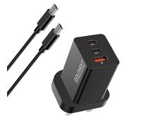 USB C Charger 67W GaN III Fast Charger 3-Port USB C PPS/PD Wall Plug with 100W Cable, Compatible with MacBook Pro/Air, Dell XPS 13, HP Laptops, iPhone 16-13, Galaxy S24/S23