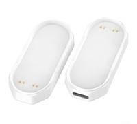 USB-C Charger Adapter for PLAUD Ai - Compact 53×23×9.2mm Charging Dock, 5V/1000mA Output, ABS Construction, Black or White(Black)