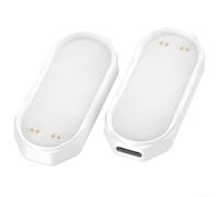 USB C Charger Adapter for PLAUD Ai, Compact Charging Dock Station, 5V 1A Fast Charge, ABS Portable Power Supply for Smart Note Taker, Black(White)