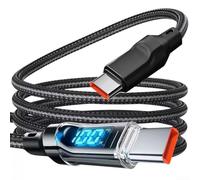 USB C Charger Cable 120W LED Screen for Camp Snap CS-8 DVR - Heavy Duty for Braided Data Cord 1M(Type-C 1 Meter)