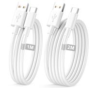 USB C Charger Cable 1M+2M 2Pack, Phone 17 16 15 Charger Cable Phone Charger | USB A to USB C Charging Cable Type C Charger Cable USB to USBC Wire Lead for Phone 17 16 15 Pro Max Plus Air,iPad,Samsung