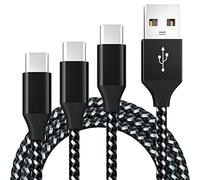 USB C Charger Cable 1M 2M 3M, 3-Pack USB 2.0 Type C Fast Charging 3A Braided USB A to USB C 480 Mbps Data Transmission Compatible with Samsung Galaxy Sony Xperia Huawei Pixel HTC