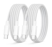 USB C Charger Cable 1M 2Pack, 60W iPhone 17 16 15 Charger cable Braided USBC to USBC Cable Type C Charger cable Fast Charging Lead USB C Wire for iPhone 17Air/16E/17 16 15 Pro Max/16 15 Plus, iPad
