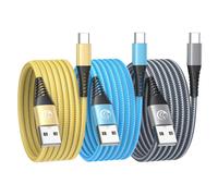 USB C Charger Cable 1M 3Pack Long USB to USBC Cable Fast Charging Type C Long Charging Lead USB C Cable for iPhone 17 16 15 Pro Max Samsung Galaxy S24 S23 S22 S21 A56 A16 Pixel 9 iPad Switch