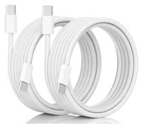USB C Charger Cable,2-PACK 6FT/1.8M USB C to USB C Cable,60W Fast Charging Braided USBC Phone Charger for iPhone 17 16 15 Pro,MacBook iPad Pro Air,Samsung S25 S24 S23,Google Pixel etc