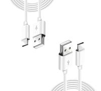 USB C Charger Cable 2Pack 3M USB to USB C Cable Fast Charging Compatible for iPhone 16 15 Pro Max, Samsung Galaxy S23 S22 S21 Note 10 9 8, Huawei/GooglePixel/SonyXperia-White (2P3M)