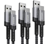 USB C Charger Cable,[2x1M+2M/3Pack] USB to USB C Fast Charge Cable Nylon Braided Type C Fast Charging Cord for Samsung Galaxy S22 S21 S20 Fe S10E S9 S8,A13 A53 A52 A12 A21 A51 A71,Sony Xperia XZ