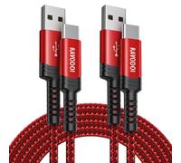 USB C Charger Cable 3M 2-Pack,QC3.0 Fast Charge USB to USB Type C Braided Long Cable Compatible with PS5 Controller,Samsung Galaxy S21 S20 S10 S9 A52s A02s A03s A13 A21s/22/20,Xiaomi,Nintendo Switch