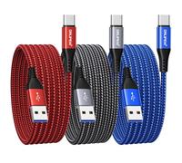 USB C Charger Cable 3Pack 3M/10FT,Long USB Type C Fast Charging Cable Braided Compatible with Samsung Galaxy S20 Plus S21 S22 S23 S10 S9 S8, A20E A50 A51 A70 A71,PS5,Switch,Huawei P40,LG,Google Pixel