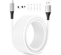 USB C Charger Cable 9m/30ft, 3A Extra Long Type C Cable Fast Charging USB A to Type C Phone Charger Lead USBC No Data Transfer for iPad Air Samsung A16 A17 S25 Mi Security Camera Pixel 9a 8a 7a White
