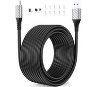 USB C Charger Cable 9m, 3A Extra Long USB A to C Cable for Outdoor Camping | Type C Fast Charging Lead USBC No Data Transfer for iPad Air for Samsung A16 A17 S26 Pixel 9 9a for Mi Security Camera Black