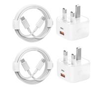 USB C Charger for iPhone 15 16 17 Charger, 2Pack 20W USB C and USB Dual Port Fast Charger Plug with 6FT USBC to C Cable for iPhone 17e/Air/17/16/15 Plus/Pro/Pro Max,iPad Pro/Air/Mini,Samsung and More
