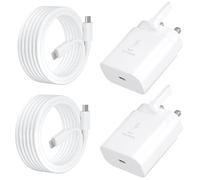 USB C Charger for iPhone 17 16 15 Charger 45W Fast Charger USB C Plug and Cables 3M, 2Pack Type C UK Wall Phone Power Adapter USBC Lead for iPhone 17 Air 16 15 Pro Max/iPad/Samsung S25 Ultra/S24/S23