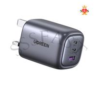 USB C Charger, MacBook Charger Nexode 65W Foldable Fast GaN Charger 3-Por