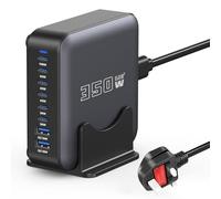 USB C Charger Multiple, 350W GaN Charging Station Hub Brick, 8 Port Fast Charger Block, Power Adapter Plug for Samsung/iPhone/Google, PD100W+65W Laptop Charger for MacBook Pro/Air