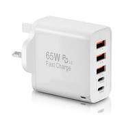 USB C Charger Plug, 5-Port Multi Fast Charger Plug UK, 2-Port PD Power Adapter + QC Wall Charger C Charging Plug for iPhone 16/15/14/13/12/11/XS/XR/SE/for i-Pad, for S-amsung Galaxy, Huawei, Tablet