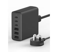 USB C Charger Plug, 6-Port Charging Station, 100W MultiPort Charger, PPS+PD+QC Power Adapter for iPhone 14 Pro Max 13 12 11 SE2020 XS XR 8, Galaxy, iPad, Fast Charging Hub