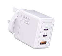 USB C Charger Plug 65W,GaN Fast Wall PD Charging,3-Prot USB Charger for MacBook Pro/Air, iPad Pro,iPhone 16/15,Samsung Galaxy,Pixel and More