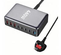 USB C Charger Plug Charging Station total 440W 8 Port Type C Adapter with Dual PD PPS 100W port Multi 65W Fast Output Charger Block UK for MacBook Pro/Air/iPad iPhone 16/15/14/13/12 Pro Max Samsung