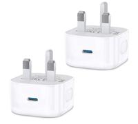 USB C Charger Plug,i Phone USBC Dual Port UK Charge Plug Compatible with Apple Watch iPhone 17 Pro Max Air 16e 16 Plus Pro Max 15 14 13 12 11,iPad Pro Mini Air,2Pack Type-C Ports Wall Charging Plugs