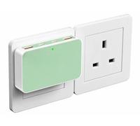 USB C Charger Plug UK 4 Port,45W Travle Plug Adapter with 2 USBC and 2 USB A Ports, Multiport Fast Wall Charger for iPhone, Samsung Galaxy, iPad, Android Phones(Green, 30W 2C2A)