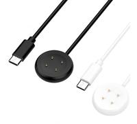 USB-C Charging Cable for Pixel Watch 2/3 Charger 1 m Black White Pack of 2