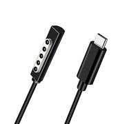 USB C Charging Cable for Surface RT & Pro 1 2 (Black 6ft), Work with 15V/3A 45W USB-C Charger, Compatible for Microsoft Surface 1512 1516 1536 Pro 1/2 and Surface RT