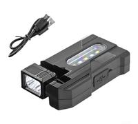 USB-C Charging Rotatable Magnetic LED Head Lamp Suitable Work Repair, Red Blue Yellow Signal Light Hands Free Cap Light For Camping Backup Scenarios