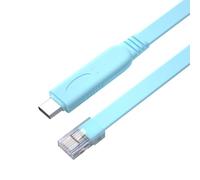 USB-C Cisco Console Cable with FTDI Chip, USB Type C to RJ45 Serial Adapter Essential Accessory of Cisco, NETGEAR, Ubiquity, LINKSYS, TP-Link Routers/Switches for Laptops, 1.8m/6ft