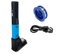 USB-C Cordless Digital Soldering Iron Kit, 1500mAh Lithium Battery with LED Display & Fast 25-Second Heat-Up, for Electronics Repair and Hobbyists