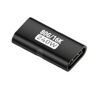 Usb C Coupler - 240watt Power Converter Adapter, Fast Charging Data Support, Extension Coupler Stable Signal Transfer Compact Design | Perfect for Home Conference Travel Desktop Computer Laptop