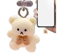 USB C Cover Caps - Cute Cartoon Bear Type C Dust Plug Pendant Type C Cell Phone Door Protector Charm