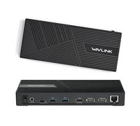 USB C Dock, WAVLINK Triple Display 4K USB C Docking Station for Mac/M1/M2 Windows, Single 5K Docking Station with 2 DP, HDMI, 100W PD, Gigabit Ethernet, 5 USB Ports, Mic/Audio, for Dell HP Lenovo