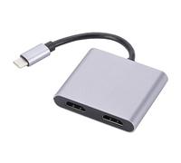 USB C Docking Station, 4k USB 4 in 1 Docking Station, 2 in 1 Multiport Adapter Docking Station USB C Hub Adapter, High Speed Data Transfer Docking Station, Type C Connection Docking Station