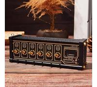 USB C Docking Station, 6 Ports USB Switcher with 9 Input Ports, Voice Control and Data Transmission for Phones, Tablets, Laptops and Desktop Gadgets