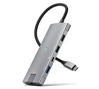USB C Docking station, 8in1 USB C Hub with 4K@60Hz HDMI, Gigabit Ethernet, 2 USB 3.2 10Gbps Data Port, PD 100W, for MacBook Pro/Air iPad Pro M2 M1,Surface Pro,Laptops