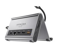USB C Docking Station Dual Monitor With 2 HDMI PD Ethernet USB A C 10Gbps Audio SD TF Compatible With Pro Air M3 M4 M5