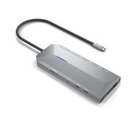 USB-C Docking with 2 HDMI, RJ45, 3 USB-A, 2 USB-C, PD, Audio, SD, microSD, 15 cm - Port Extension and Multitasking Connection.